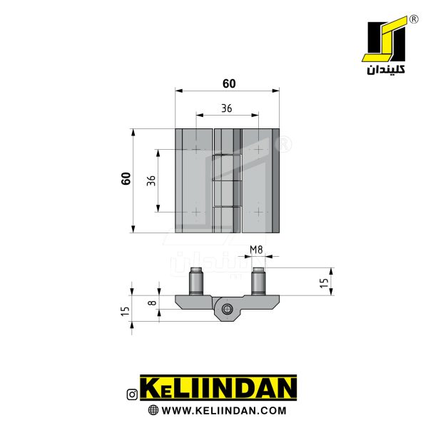 نقشه لولا پیچ نصب 60x60