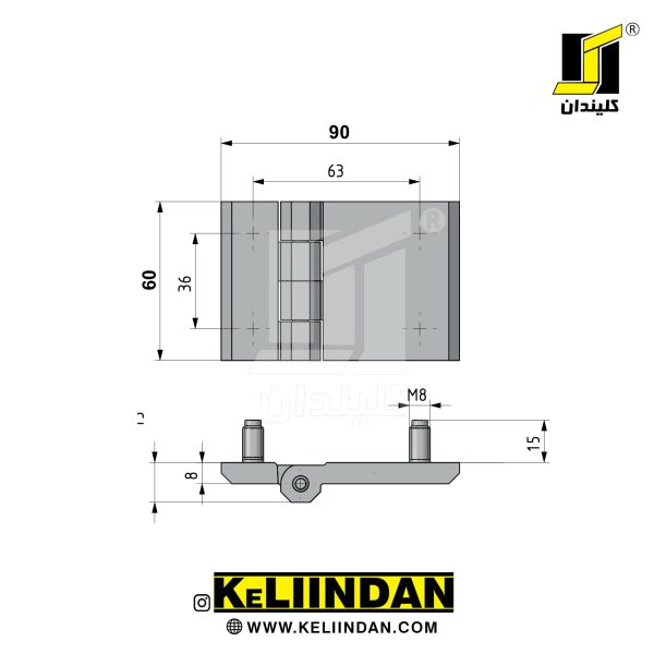 نقشه لولا پیچ نصب 60x90